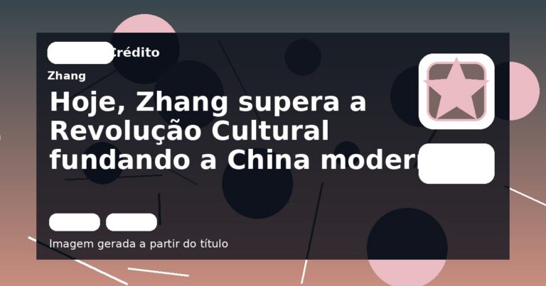Hoje, Zhang supera a Revolução Cultural fundando a China moderna