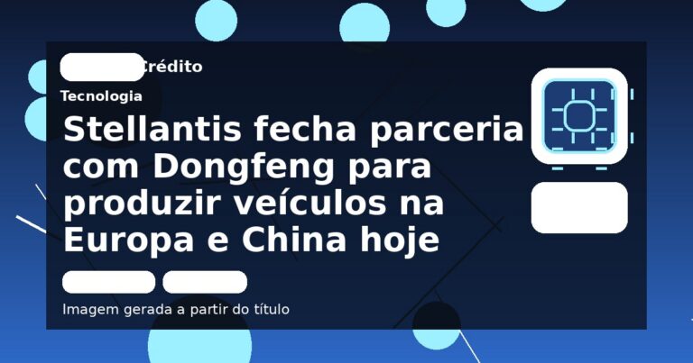 Stellantis fecha parceria com Dongfeng para produzir veículos na Europa e China hoje