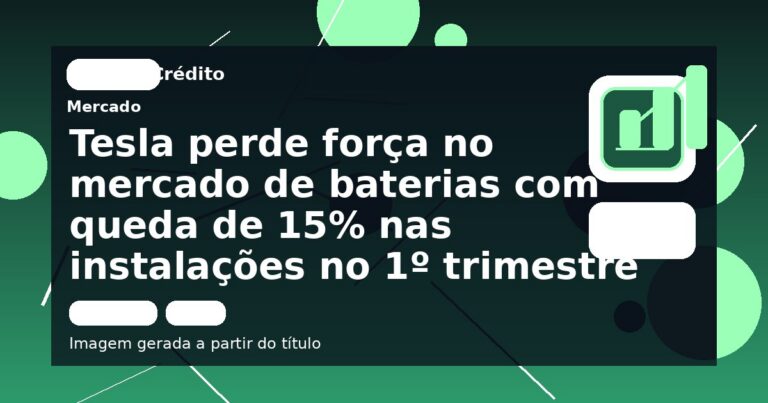 Tesla perde força no mercado de baterias com queda de 15% nas instalações no 1º trimestre