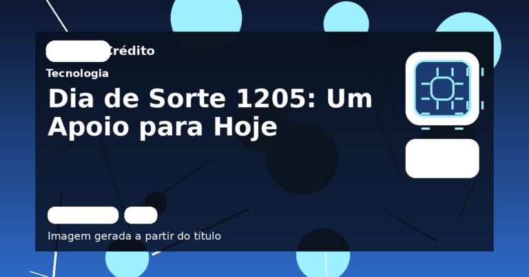 Dia de Sorte 1205: Um Apoio para Hoje