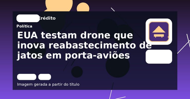 EUA testam drone que inova reabastecimento de jatos em porta-aviões