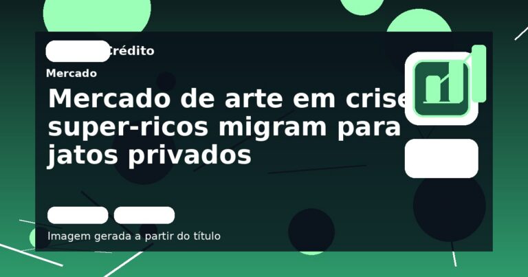 Mercado de arte em crise, super-ricos migram para jatos privados