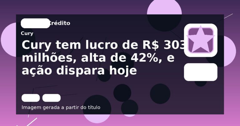 Cury tem lucro de R$ 303 milhões, alta de 42%, e ação dispara hoje