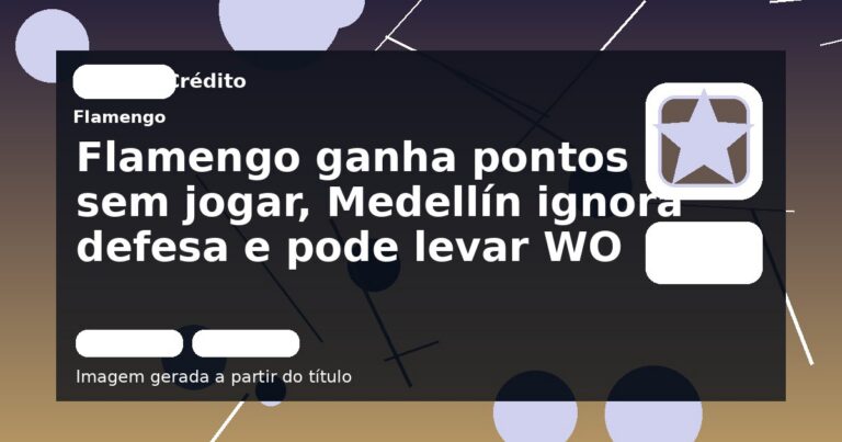 Flamengo ganha pontos sem jogar, Medellín ignora defesa e pode levar WO