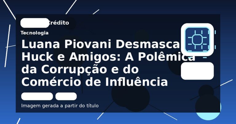 Luana Piovani Desmascara Huck e Amigos: A Polêmica da Corrupção e do Comércio de Influência