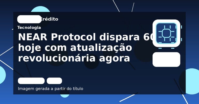 NEAR Protocol dispara 60% hoje com atualização revolucionária agora