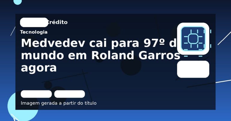 Medvedev cai para 97º do mundo em Roland Garros agora