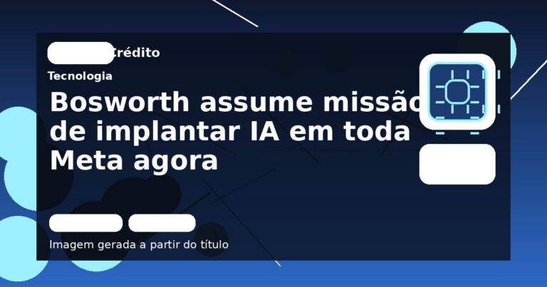 Bosworth assume missão de implantar IA em toda Meta agora