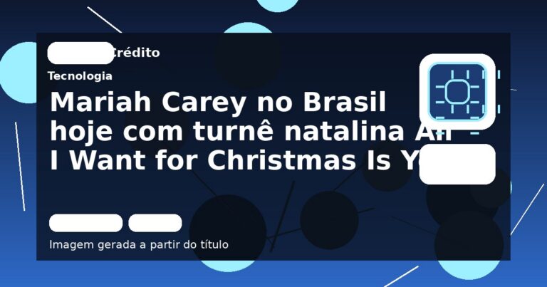 Mariah Carey no Brasil hoje com turnê natalina All I Want for Christmas Is You