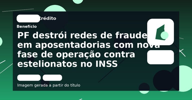 PF destrói redes de fraude em aposentadorias com nova fase de operação contra estelionatos no INSS