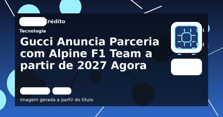 Gucci Anuncia Parceria com Alpine F1 Team a partir de 2027 Agora