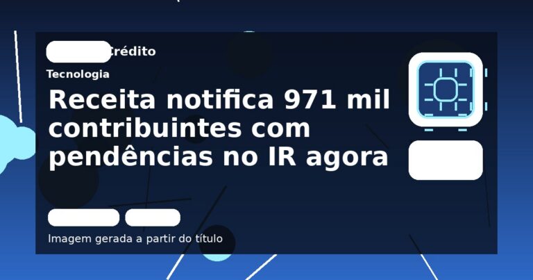 Receita notifica 971 mil contribuintes com pendências no IR agora