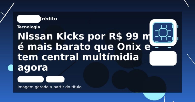 Nissan Kicks por R$ 99 mil é mais barato que Onix e tem central multímidia agora