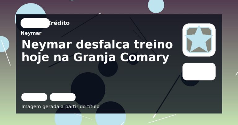 Neymar desfalca treino hoje na Granja Comary