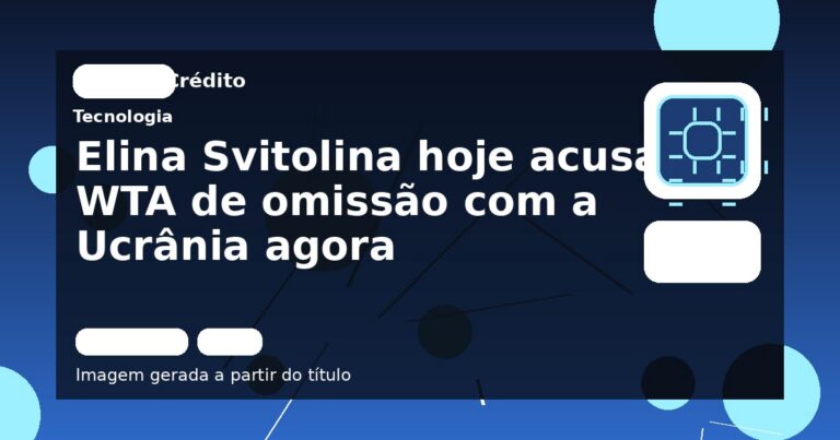 Elina Svitolina hoje acusa WTA de omissão com a Ucrânia agora