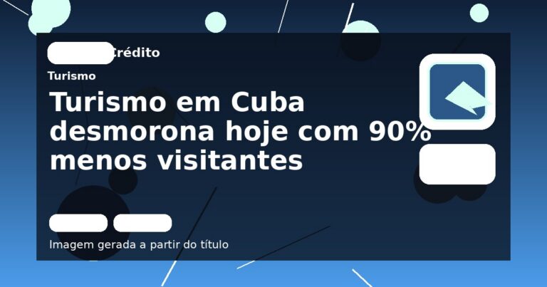 Turismo em Cuba desmorona hoje com 90% menos visitantes