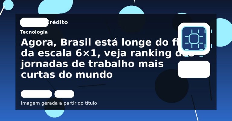 Agora, Brasil está longe do fim da escala 6×1, veja ranking das jornadas de trabalho mais curtas do mundo
