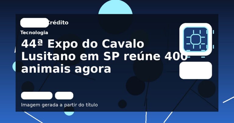 44ª Expo do Cavalo Lusitano em SP reúne 400 animais agora
