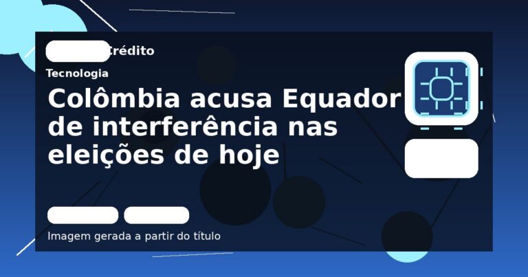 Colômbia acusa Equador de interferência nas eleições de hoje