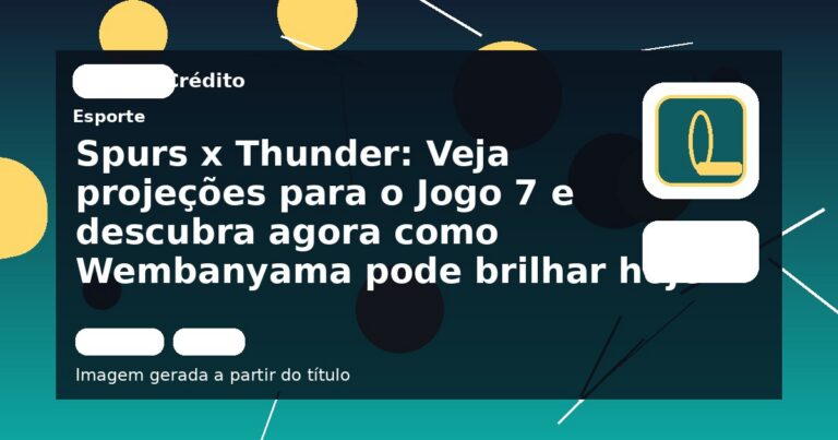 Spurs x Thunder: Veja projeções para o Jogo 7 e descubra agora como Wembanyama pode brilhar hoje