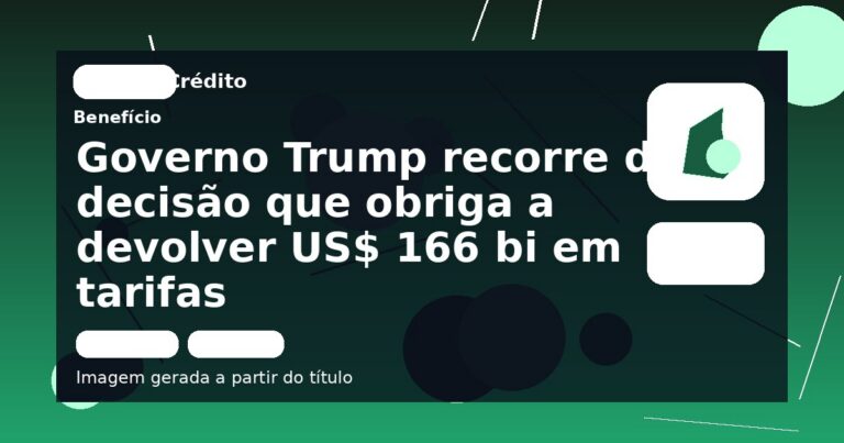 Governo Trump recorre de decisão que obriga a devolver US$ 166 bi em tarifas