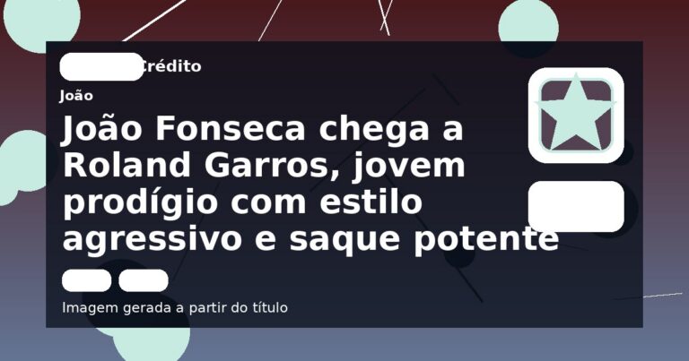 João Fonseca chega a Roland Garros, jovem prodígio com estilo agressivo e saque potente
