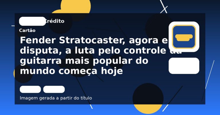 Fender Stratocaster, agora em disputa, a luta pelo controle da guitarra mais popular do mundo começa hoje