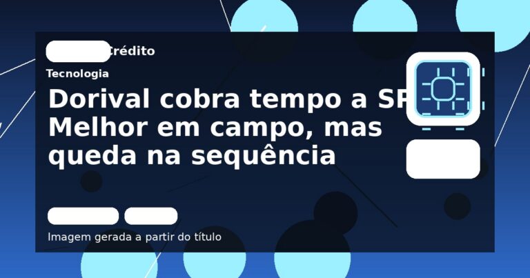 Dorival cobra tempo a SP: Melhor em campo, mas queda na sequência