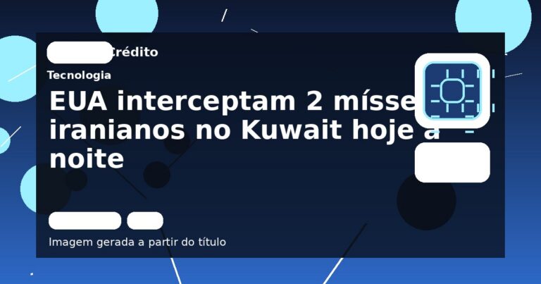 EUA interceptam 2 mísseis iranianos no Kuwait hoje à noite
