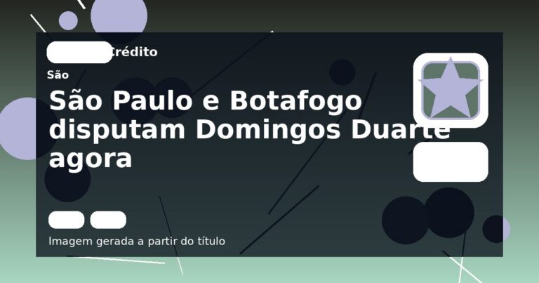 São Paulo e Botafogo disputam Domingos Duarte agora