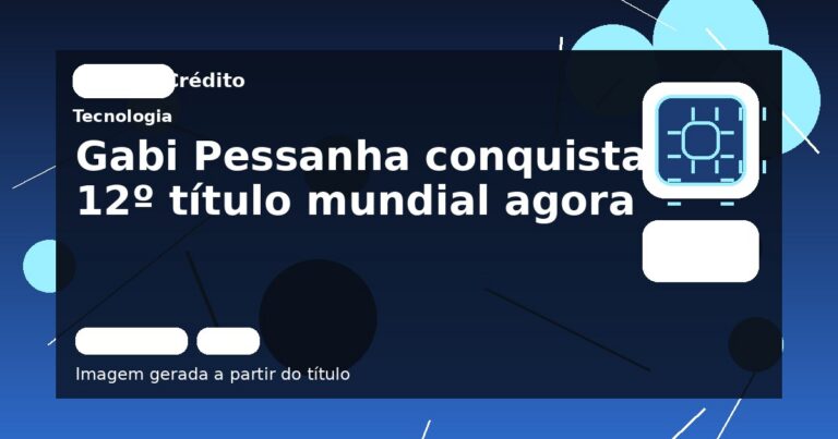 Gabi Pessanha conquista 12º título mundial agora