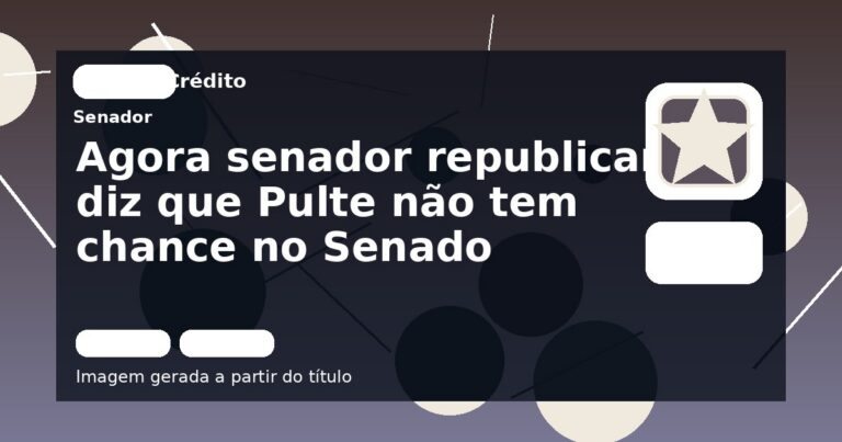 Agora senador republicano diz que Pulte não tem chance no Senado