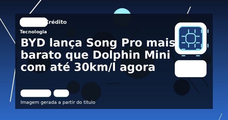 BYD lança Song Pro mais barato que Dolphin Mini com até 30km/l agora